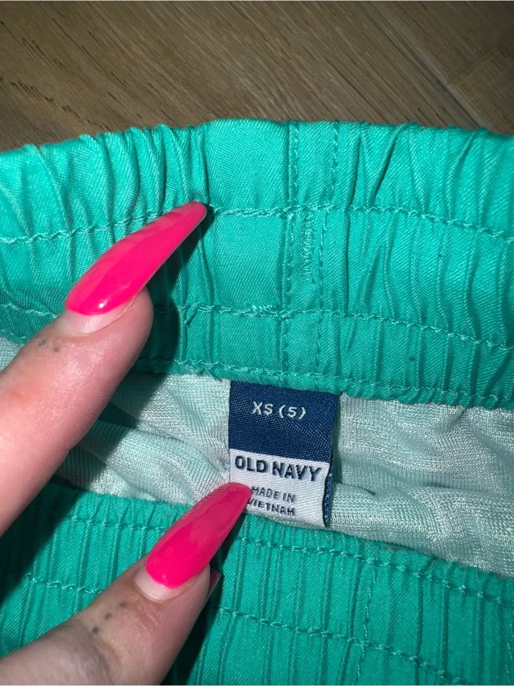 Old Navy Teal Pull‑Tie Swim Shorts